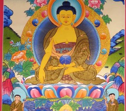Shakyamuni Buddha Painted Thangka